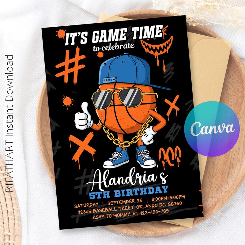 Football Basketball Evite Etsy