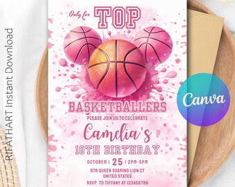 Pool Party Birthday Invitation, Blue Green Pool Birthday Canva Template, Neon Glow Swim Invite For Boys, Editable Canva R558