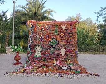 Tappeto berbero in lana Beni Ourain personalizzato, autentico tappeto invernale, stile Beni Ourain, tappeto in lana Boujaad, tappeto in lana fatto a mano, tappeto berbero di Orin.