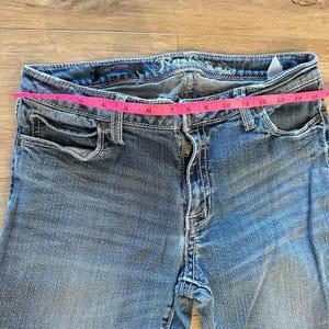 Wrangler Rock 47 Jeans Damen 9 / 10x34 Bootcut Low Rise verschönern Cowgirl LESEN Bild 11
