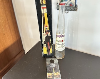Vintage Bottle Collectors Bottle Liquore Galliano Bottle Box 17.5"