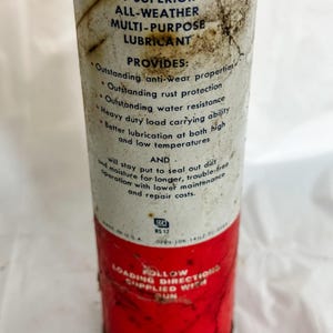Antique Vintage Amoco Multi-Purpose Grease Tube Grease Can Cartridge 95% Full image 6