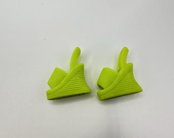 Zapatos de muñeca Barbie VTG, color verde lima, con plataforma y punta abierta, estilo Y2K