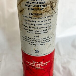 Antique Vintage Amoco Multi-Purpose Grease Tube Grease Can Cartridge 70% Full image 6