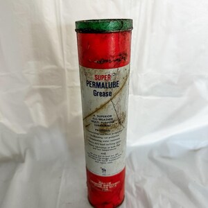 Antique Vintage Amoco Multi-Purpose Grease Tube Grease Can Cartridge 70% Full image 4