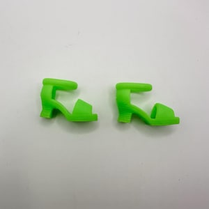 VTG Barbie Mattel Skipper Teen Scene Lime Green Heels Shoes 90s
