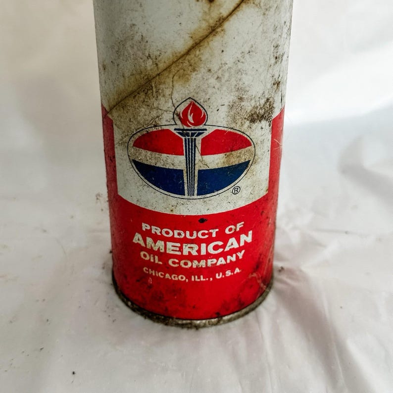 Antique Vintage Amoco Multi-Purpose Grease Tube Grease Can Cartridge 95% Full image 3
