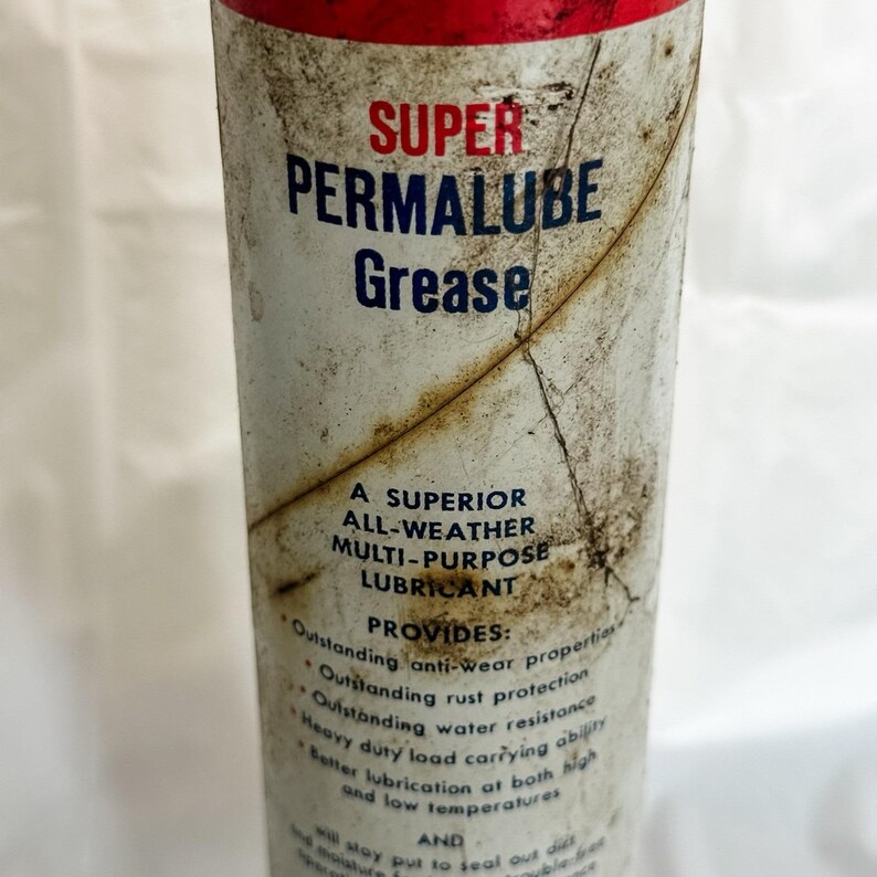 Antique Vintage Amoco Multi-Purpose Grease Tube Grease Can Cartridge 95% Full image 5