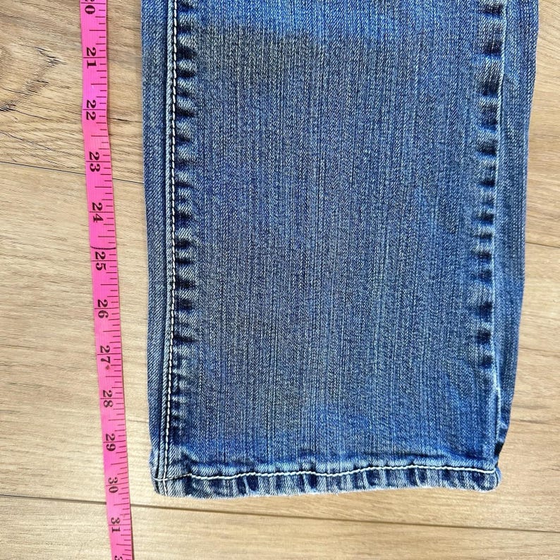 Wrangler Rock 47 Jeans Damen 9 / 10x34 Bootcut Low Rise verschönern Cowgirl LESEN Bild 10