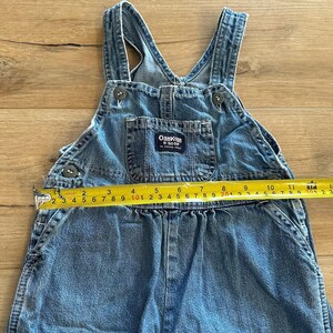 VTG Bebé Niña Niña Denim Grandes Monos 24 Mos Osh Kosh B'Gosh 90's Vestbak imagen 9
