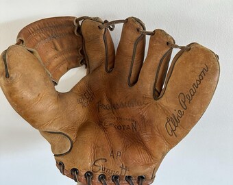 VTG Sonnett Albie Pearson Baseball Glove Mitt Right Leather Genuine Top Grain