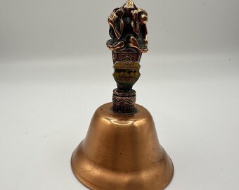 Dzwonek pamiątkowy VTG Florida Silver Springs Copper Tone z metalu, 3"