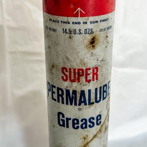 Antique Vintage Amoco Multi-Purpose Grease Tube Grease Can Cartridge 70% Full image 2