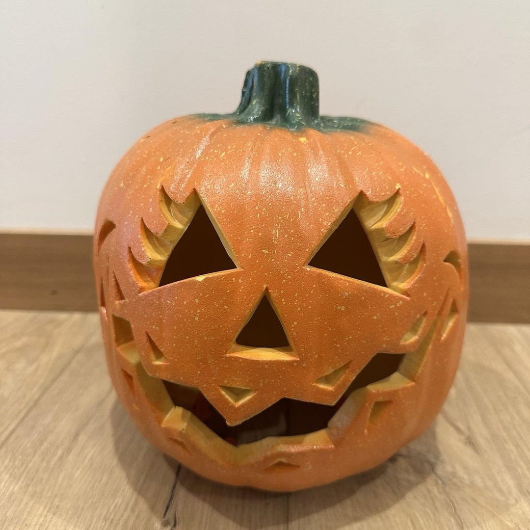 VTG Blow Mold Halloween Jack O Lantern Light 90s Eyelashes Pumpkin - Etsy