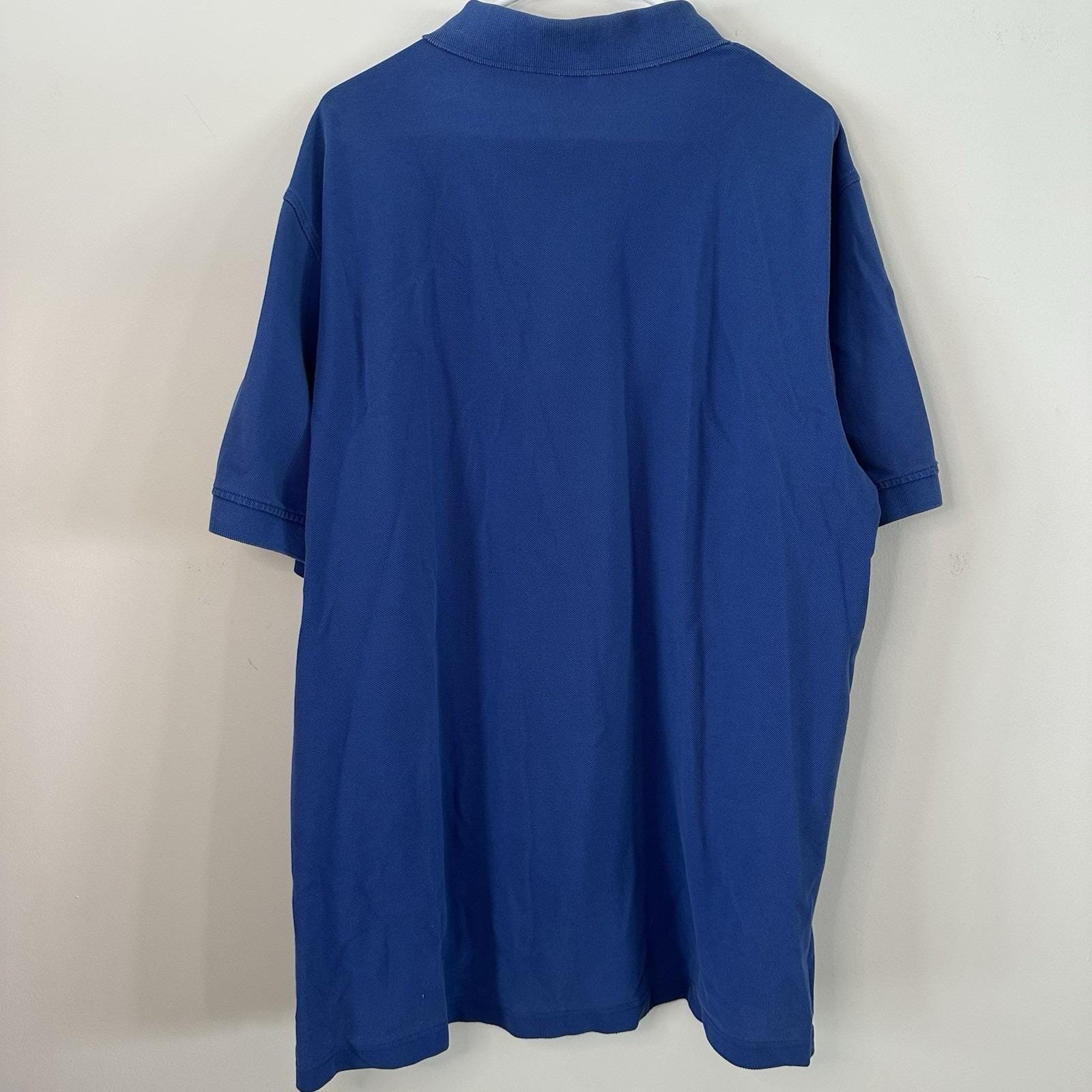 VTG Men's Lands End Blue Polo Short Sleeve Shirt XL 46-48 100