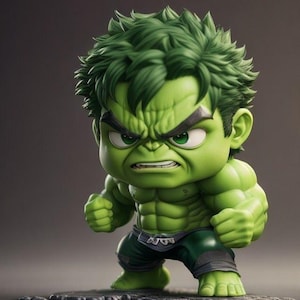 Chibi Hulk | STL file | 3d printer files | 3d models for printing | 3d printer files | 3d modeling for 3d printing | 3d files | Printable 3d