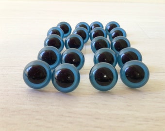 30 pcs/15  pairs)18mm Blue Eyes With Washers