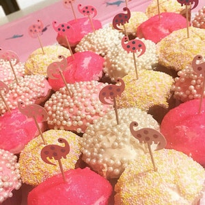 24 Dinosaur Party Picks Cupcake Toppers Toothpicks Food Picks image 6