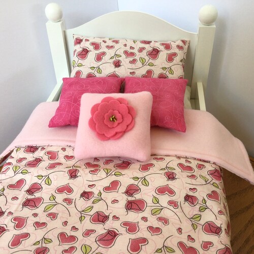 doll bedding for 18 inch american girl blanket pillow set christmas