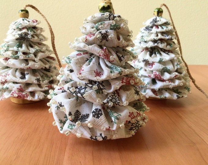 Yoyo Christmas Tree Ornaments Christmas Small Tree Table Top Decoration