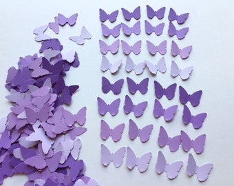 100 pieces of butterfly confetti card Making Scrapbooking Purple Butterfly