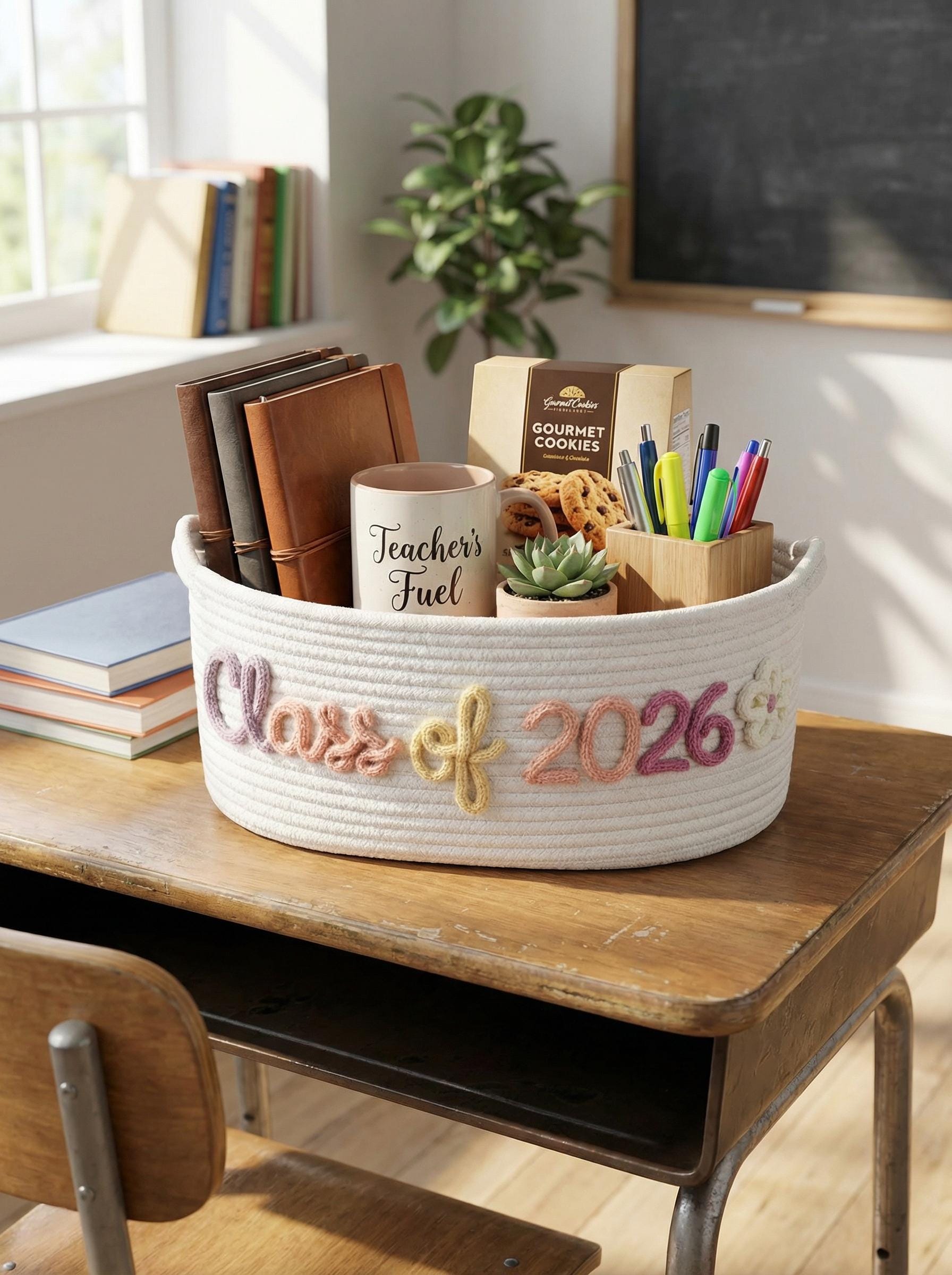 Personalized Embroidered Teacher Appreciation Gift, Custom Teacher