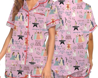 Hamilton Musical Short Satin Pajamas, Broadway Theater Pajamas, Musical Sleepwear, Alexander Hamilton Pajamas Set, Hamilton Fan Gift