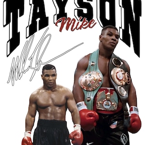 Mike Tyson T Shirt Design PNG Instant Download 300 Dpi