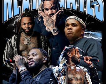 Kevin Gates T Shirt Design PNG Instant Download 300 Dpi