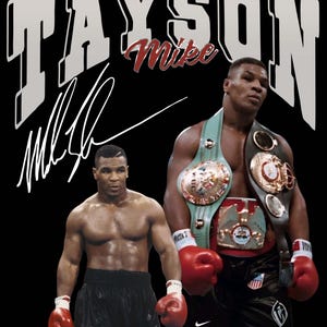Mike Tyson T Shirt Design PNG Instant Download 300 Dpi