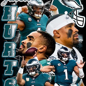 Jalen Hurts T Shirt Design PNG Instant Download 300 Dpi