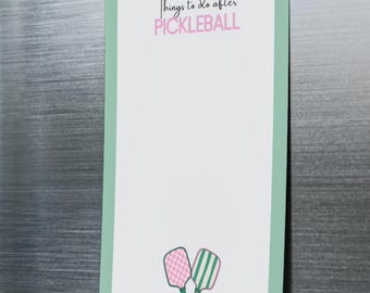 Funny Pickleball Post-it Notes: Pickleball Players' To-Do List 4x6"