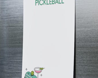 Funny Pickleball Post-it Notes: Pickleball Players' To-Do List 4x6"