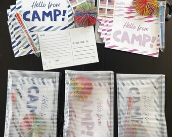 Paquete de postales para el campamento: Regalo para el campista. Envío directo al campamento.