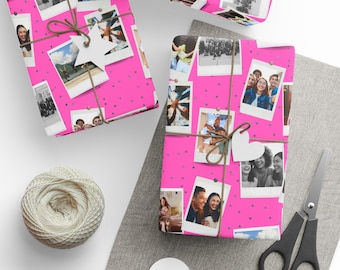 Personalized Photo Wrapping Paper | Custom Gift Wrap with Your Photos | Collage Wrapping Paper | Unique Birthday Gift Wrap