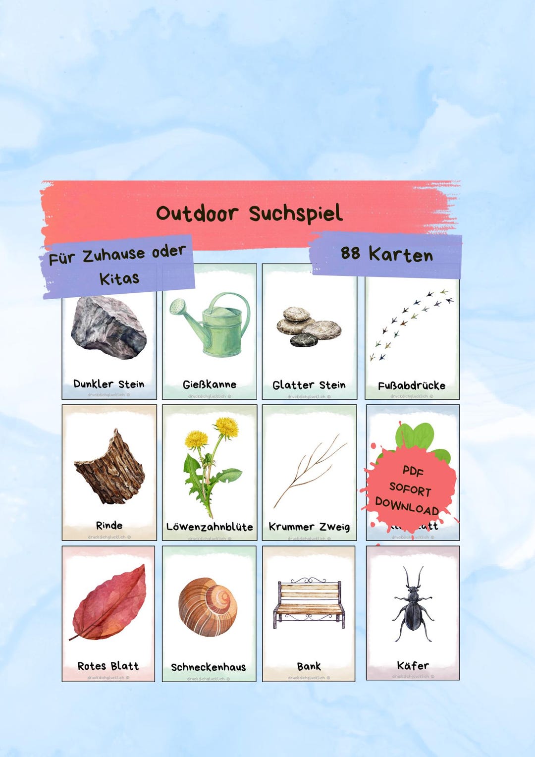Nature Scavenger Hunt for Kids | Forest Scavenger Hunt PDF | Outdoor ...