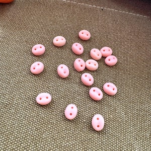 17-delig mini cabochons met varkensneus – roze harssnuiten voor doe-het-zelfpoppen, paasknutsels, miniatuurdieren, uitnodigingen en nailart
