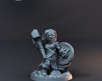 Zwerge (3 Varianten) - 32 mm Mensur - Ultrafeine 0.06 mm Detailgenauigkeit - Schweizer Herstellung - Unbemalt - Arbiter Miniatures