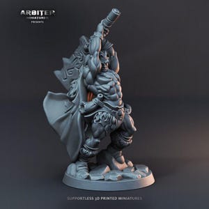 Human Barbarians – 32mm Fantasy Miniatures (5 Variants) – Printed in Grey PLA – Unpainted – Arbiter Miniatures