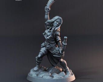 Menschliche Schurken / Diebe (5 Varianten) - 32 mm Mensur - Ultrafeine 0.06 mm Detailzeichnung - Schweizer Herstellung - Unbemalt - Arbiter Miniatures