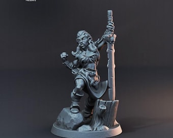 Halbe Orks (4 Varianten) - 32 mm Skala - Ultrafeine 0.06 mm Detailgenauigkeit - Schweizer Herstellung - Unbemalt - Arbiter Miniatures