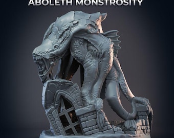 Aboleth Monstrosity - 32 mm Mensur - Ultrafeine 0.06 mm Detailarbeit - Schweizer Herstellung - Unbemalt - Arbiter Miniatures