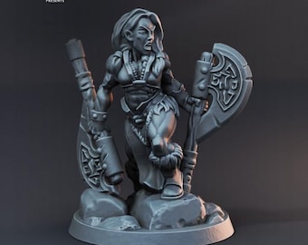 Menschliche Barbaren (5 Varianten) - 32 mm Mensur - Ultrafeine 0.06 mm Detailarbeit - Schweizer Herstellung - Unbemalt - Arbiter Miniatures