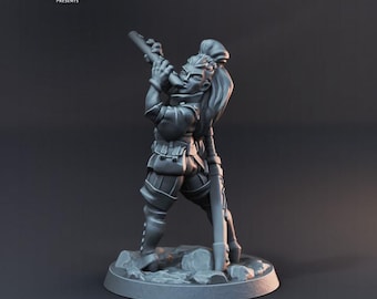 Menschliche Barden (3 Varianten) - 32 mm Mensur - Ultrafeine 0.06 mm Detaillierung - Schweizer Herstellung - Unbemalt - Arbiter Miniatures