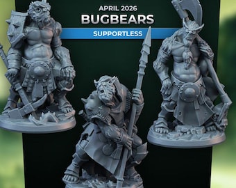 Bugbears (3 Varianten) - 32 mm Mensur - Ultrafeine 0.06 mm Detailgenauigkeit - Schweizer Herstellung - Unbemalt - Arbiter Miniatures