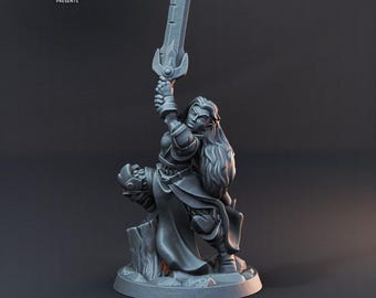 Menschliche Kämpfer / Krieger (3 Varianten) - 32 mm Mensur - Ultra-Feines 0.06 mm Detail - Schweizer Herstellung - Unbemalt - Arbiter Miniatures