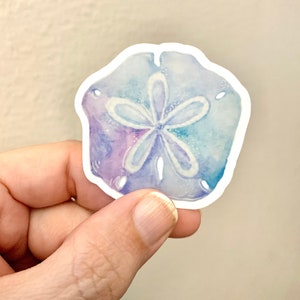 Sand Dollar Watercolor Sticker (2"x2")