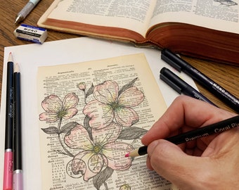 Dogwood Dictionary Print – Instant Download