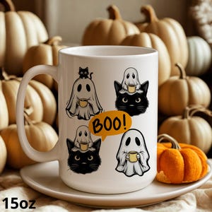 Tazza con gatto nero, tazza da caffè con tarocchi, regalo a tema gatto, tazza gotica con luna stregata, regalo a tema gatto con carta dei tarocchi, regalo per la calza della Befana, migliore amica