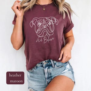 MSU Bulldog Line Art Tee| Mississippi State Shirt, Football Season Apparel, College Team Tee, Game Day Clothing, Gift for State fans